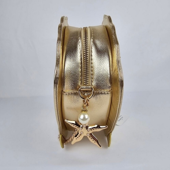 🔹Disney x Skinnydip London The Little Mermaid Gold Seashell Crossbody Bag Purse - Picture 7 of 8